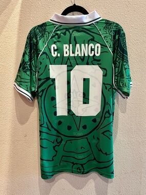 Vintage Mexico 1999 Cuauhtémoc Blanco home green soccer jersey